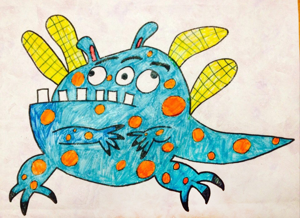 Конкурс детских рисунков «Монстрики 2014» в интернет магазине детской одежды Kidslove.me | Саша, 8 лет