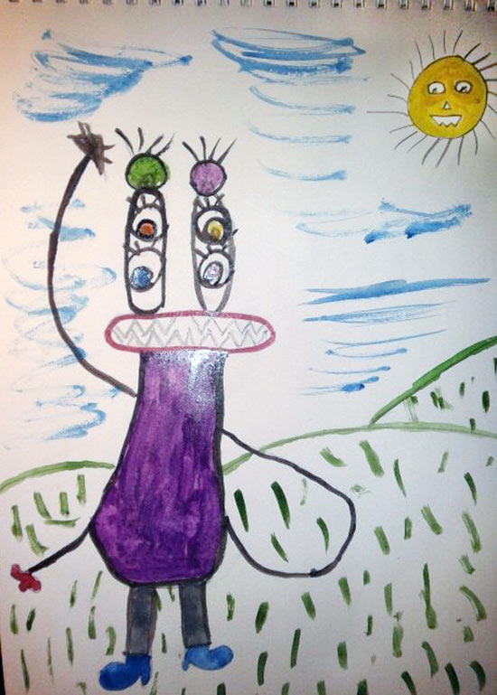 Конкурс детских рисунков «Монстрики 2014» в интернет магазине детской одежды Kidslove.me | Вожакова Олеся 8 лет