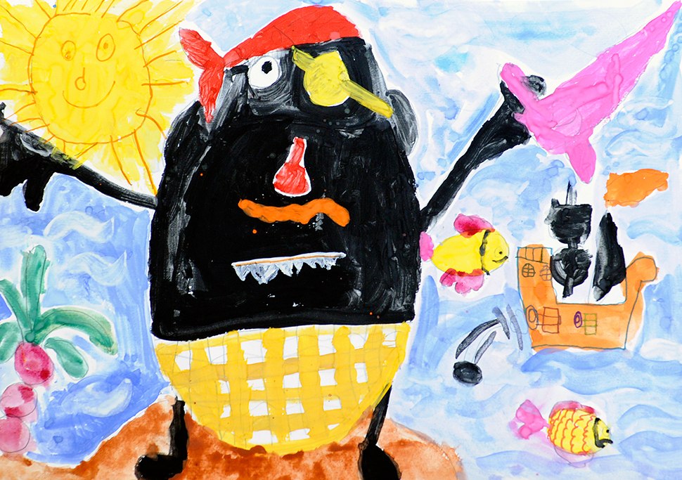 Конкурс детских рисунков «Монстрики 2014» в интернет магазине детской одежды Kidslove.me | Дима 6 лет